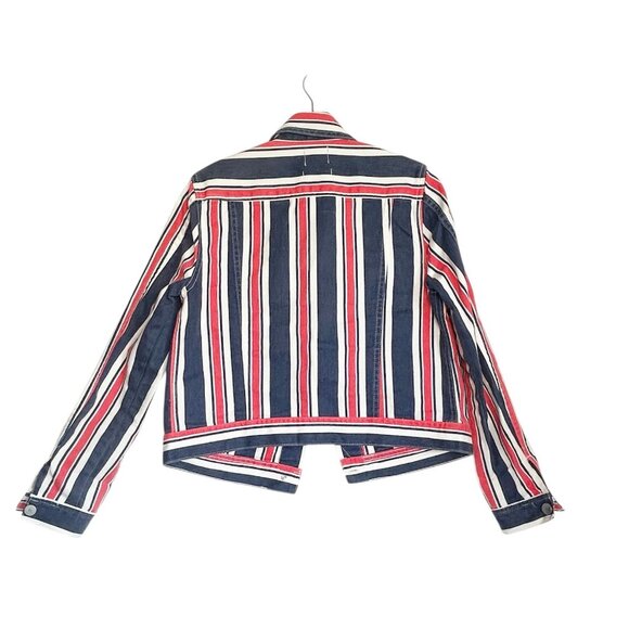 BDG by Urban Outfitters Women's Striped Jean Jacket - Sz M - Picture 3 of 7